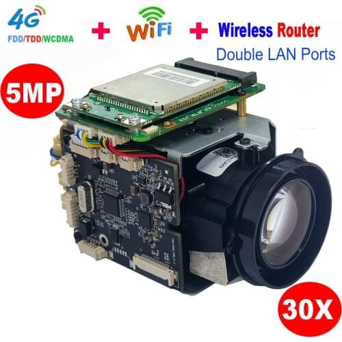 4G Wireless Wifi AP 5MP 30X ZOOM humanoid SONY IMX 335 IP Camera Wireless AP DV Recorder Support SD MIC Speaker 4G SIM