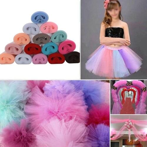 9 Colors Tulle Rolls Tulle Netting Tulle Fabric 6" Wide 10 Yards Sewing Scissors for Table Skirt Festival Party Skirt Dress DIY