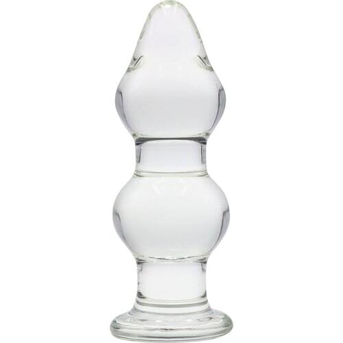 145*48mm 294g Large Butt Plug Glass Butt Plug Anal Beads Prostate Massage Female Masturbator Fetish Men Sex Toys