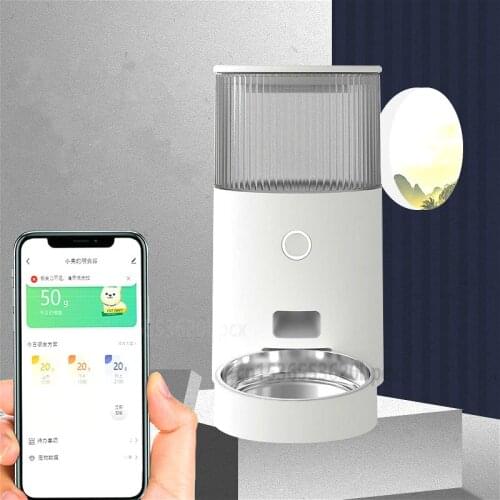 Automatic Cat Feeder Timing Quantitative Cat Food Dog Food Pet Feeding Self Feeding Mobile Phone Remote Control