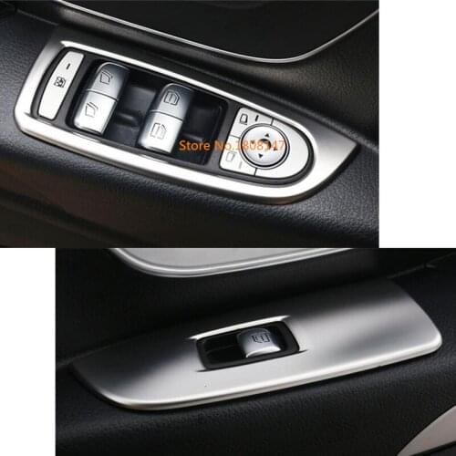 Car ABS Chrome Handrail Armrest Door Window Glass Switch Button Panel Trim For Mercedes Benz Vito W447 2017 2018 2019