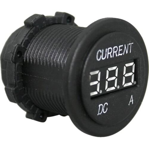 Digital Mini LED Ammeter, Amperage Tester Meter Ampere Monitor , LED Signal Indicator Light Panel DC 0-10A