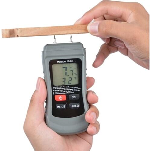 Digital LCD Backlight Wood Moisture Meter Hygrometer Paper Cardboard Wall Hygrometer Humidity Moisture Tester