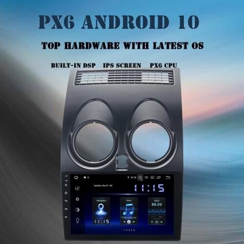 10.2" Android 10.0 Multimedia Player for Nissan Qashqai 2008-2014 Car Radio GPS Navigation DSP 4GB+64GB TDA7850 Bluetooth