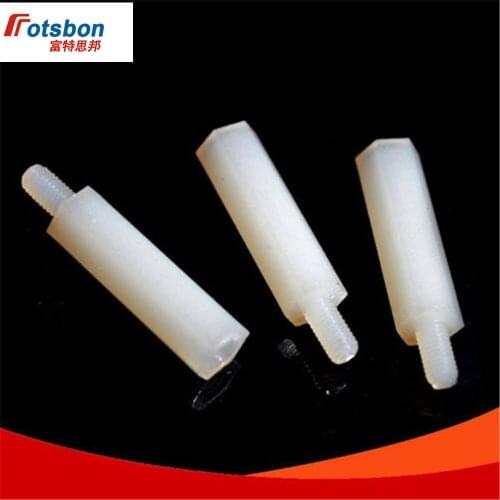 M3/M4 Plastic Single head hexagonal Column Screws Combination Nylon Bolts Male Female Hex Nut Spacing Threaded Pillars Truss Vis
