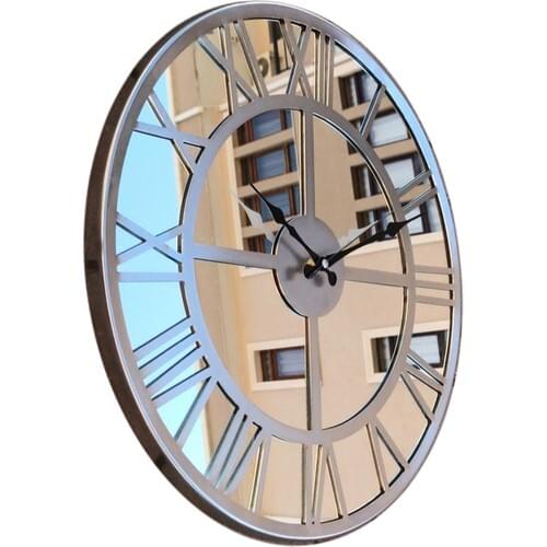 Markakanvas Mirrored Metal Wall Clock MKS983AYNA