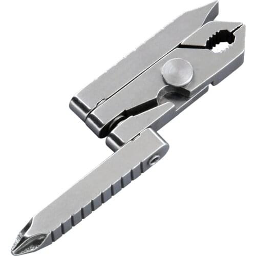 Swiss Tech 6 in 1 Multi - function Outdoor Tool Clamp Mini - pliers Portable Folding Tool EDC Equipment Pocket Gear Kits Camping