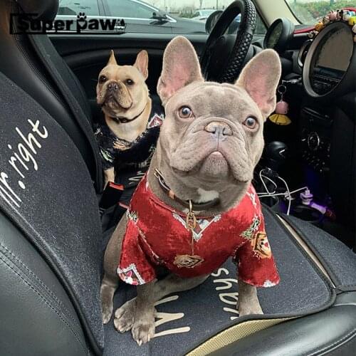 Fashion Print T-shirt Pet Dog Clothes Summer Vest Hoodie Dogs Clothing French Bulldog Chihuahua Pug Costume Dropshipping YKC05