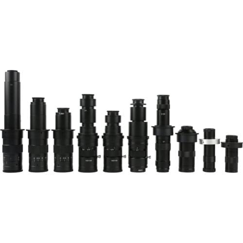 100X 120X 130X 160X 180X 200X 300X 320X 360X 500X 600X Adjustable Magnification C-mount Monocular Lens 50mm Install Diameter