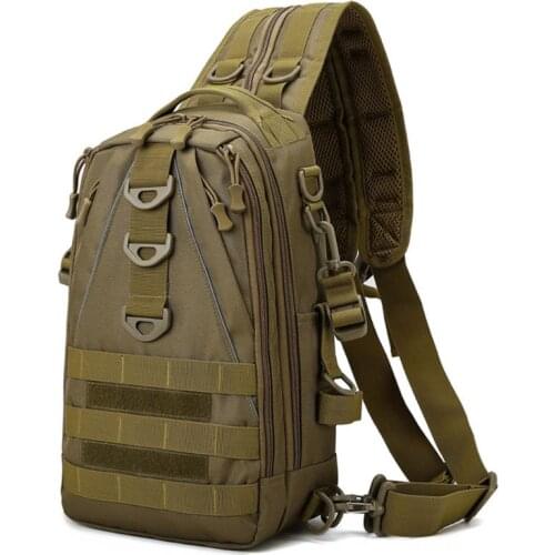 22 x 16 x 39cm Mens Sling Bag Nylon Chest Shoulder Crossbody Multifunctional Outdoor Camping Hiking Sport Purse