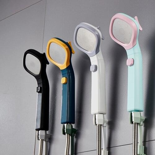 4 Modes Adjustable Shower Head Pressurized Shower Head High Pressure Water Saving Adjustable Bathroom Accessories Showe