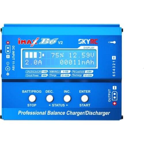 Newest SKYRC IMAX B6 V2 6A 60W Balance Charger Discharger For DJI Mavic TB4X NiMH NiCD LiHV NiCd PB Li-ion Battery Charger