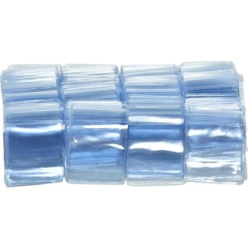 2017 New 100Pcs 70 x 50 mm Clear PVC Plastic Coin Bag Case Wallets Storage Envelopes New Packaging