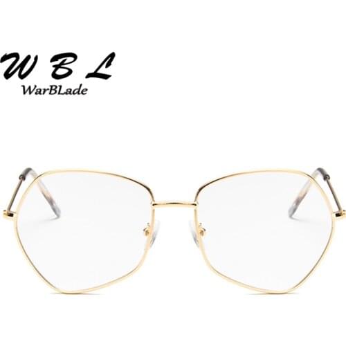 WarBLade Fashion Black Glasses Frame Men Square light Optical transparent Clear Spectacles Glasses Women 2018