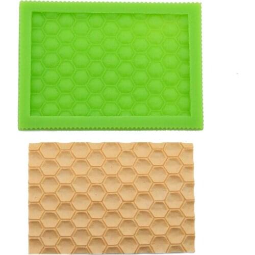 Bee Honeycomb pattern Silicone Mould Fondant cake border decorative mold Cake Baking Tools DIY Handmade Soap Chocolate Mould