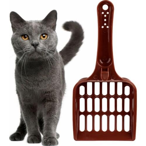 Plastic Scoop Pet Cleanning Tool Random Color Dog Food Spoons Cat Litter Shovel