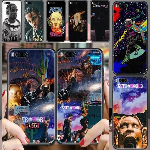 Travis Scott Sicko Mode Rapper Phone case For Xiaomi Mi Max Note 3 A2 A3 8 9 9T 10 Lite Pro Ultra black luxury shell trend funda