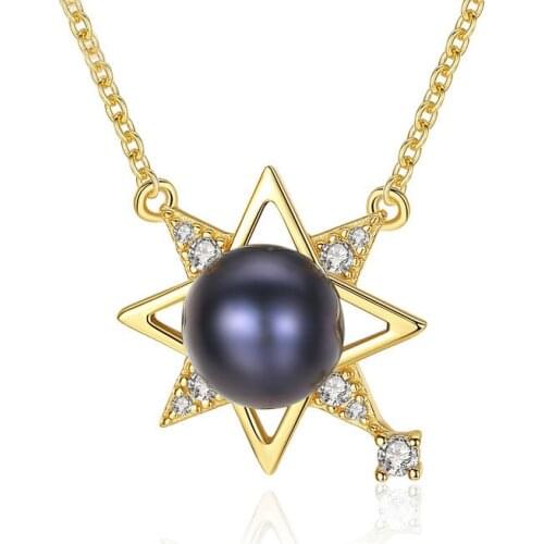925 Sterling Silver Chain Necklace Women Female Clavicle Freshwater Pearl Pendant Engagement Fine Jewelry Fashion Wholesale