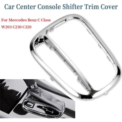 1pc for Mercedes Benz C Class W203 C230 C320 D106 Car Center Console Shifter Trim Cover Gear Shift Panel Frame Decor Accessories
