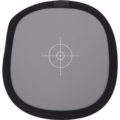 12 " Inch 30cm 18% Unfoldable Gray Card Reflector White Balance Double Face Focusing Board With Carry Bag