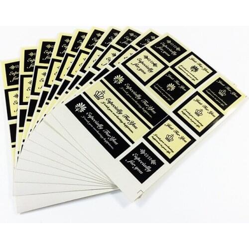 550pcs/lot"Especially For you" series Kraft Seal Sticker Black & White Kraft Paper Material stick DIY gift sticker