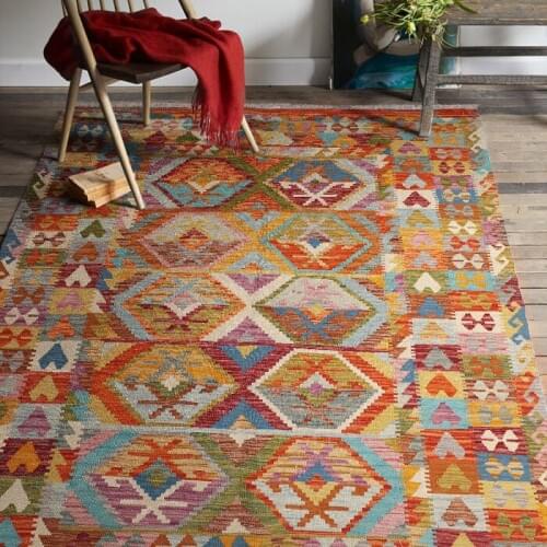 Afghanistan Manual Weave Wool Geometry Northern Europe Modern Kilim Nation Wind Carpet Land Pad Tapestry