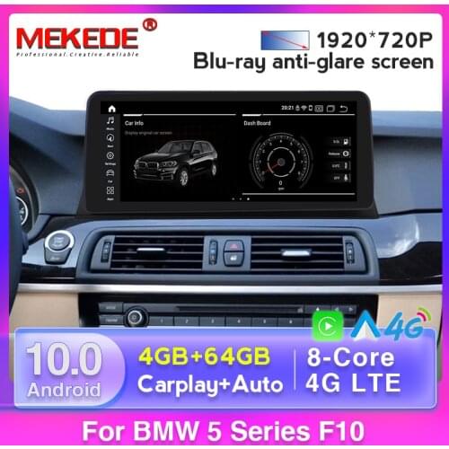 8 Core Android 10 Car Radio Multimedia for BMW 5 Series F10/F11/520 2011-2016 CIC/NBT System Head Unit Stereo GPS Navigation IPS