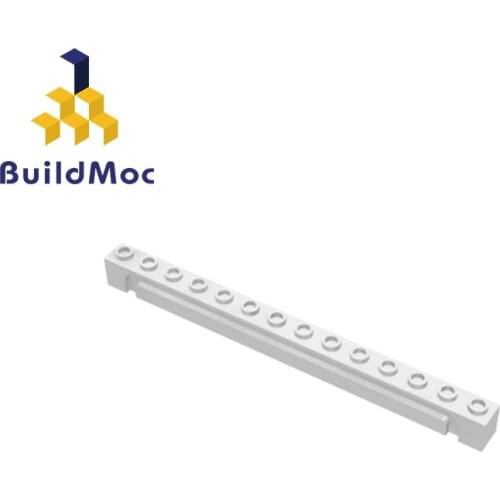 BuildMOC Assembles Particles 4217 Brick, Modified 1x14 with Groove Building Blocks Part DIY Educational gift Toys