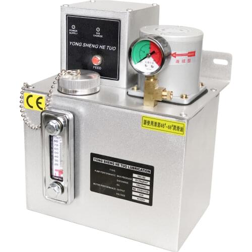 CE long running electric lubrication oil pump gear lubricator cnc oiler 3L iron tank 220V PLC Continously workable YAC-B2