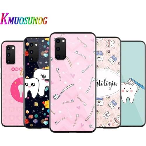 Dentist Teeth Cartoon For Samsung Galaxy S20 FE Ultra Lite Plus A11 A12 A21 A31 A41 A42 A51 A52 A71 A81 A91 Phone Case