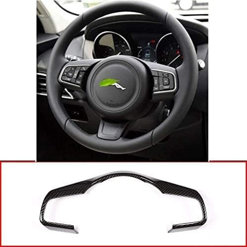 ABS Chrome Plastic Steering Wheel Decoration Frame Trim For Jaguar F-Pace F-TYPE XF XF XFL 2016 2017 2018