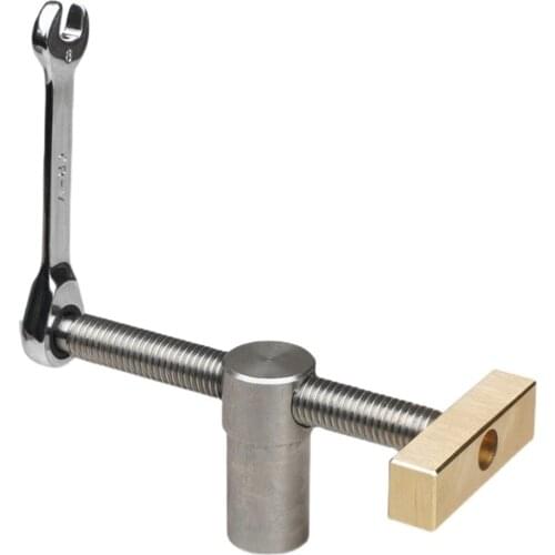Woodworking Desktop Clip Fast Fixed Clip Clamp Brass Fixture Vise For 20MM Hole Woodworking Benches Joinery Carpenter Tool