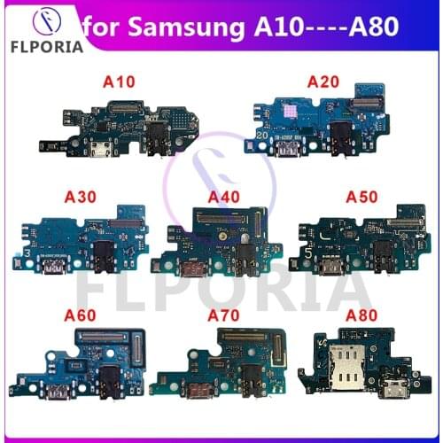 For Samsung Galaxy A80 A70 A60 A50 A40 A30 A20 A10 Charging Port Dock Connector Flex Cable Charger A805 A705 A605 A505 A405 A305