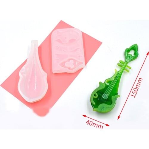 DM161 DIY Guitar Pipa Silicone Mold Instrument Resin Mould For Epoxy Resin Jewelry Craft Moldes De Silicona Para Resina Epoxi