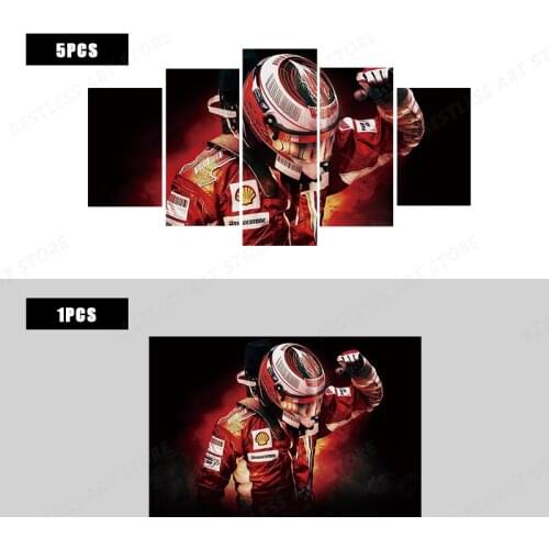 F1 racing man racer driver portrait artwork living room decor home art decoration painting Canvas poster