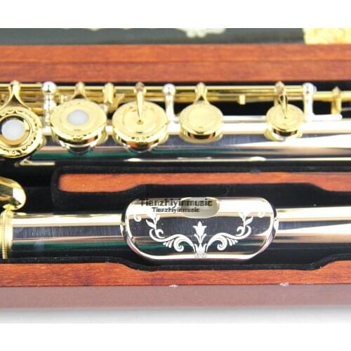 Brand New Cupronickel Flute 16 Close Hole Silver Plated with Case Flute