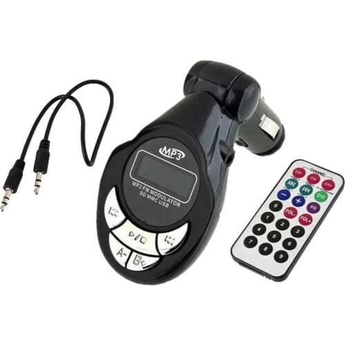 Bluetooth FM Transmitter for Car Wireless FM Radio Adapter USB Flash Drive TF Card Auto MP3 Music Player with Remote Control