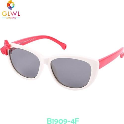 GLWL Kids Eyeglasses UV Protection Square Frame Eyewear Baby Polarized Sunglasses Girls Flexible Butterfly Sun Glasses Vintage