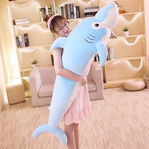 Hot New 1pc 70-150cm Plush Toys Stuffed Toy Shark Kids Children Toys Boys Cushion Girls Animal Reading Pillow for Birthday Gifts