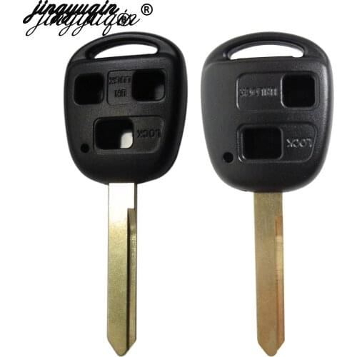 Jingyuqin 10pcs/lot Toy47 2/3 Button For Lexus Remote Car Key Shell Case For toyota Yaris Avensis Car key Fob Case Replacement