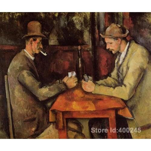 The Card Players arts by Paul Cezanne Paintings on canvas hand painted High quality