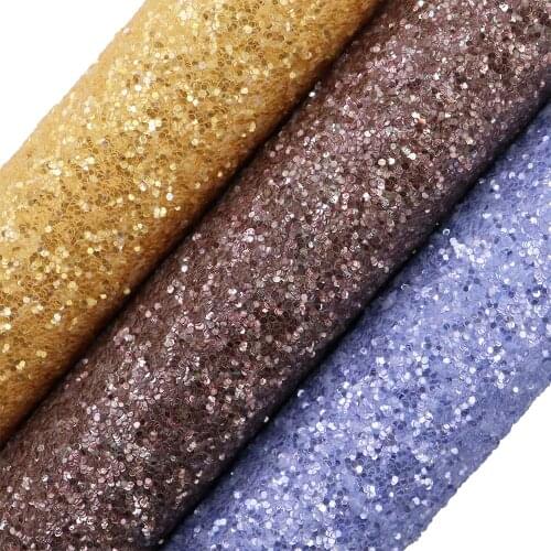 A4 Sheet 8"X11.8" Chunky Hexagonal Glitter Fabric Leather Faux PU leather For Shoes Bows Craft Sewing DIY 1piece F0394