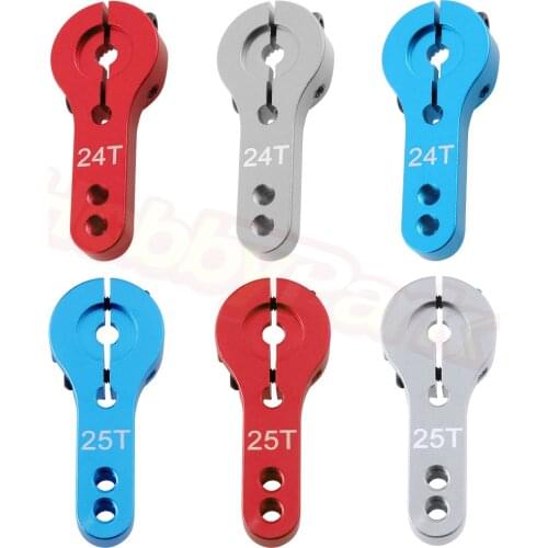 Metal Alloy Aluminum Servo Horn 24T 25T Teeth For Remote Control RC Model Car Robot Boat Airplane Steering Arm CNC