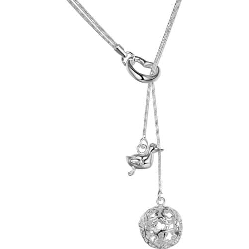 Fashion Jewelry Necklace Lady Wholesale Charm Silver Color Pendants For Women Fashion Jewelry Pendant AN458/acoaitva