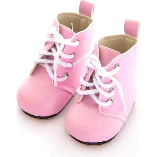 New Leather Shoes For 45cm American Girl Doll 18 inch Our Generation Girl Dolls Shoes