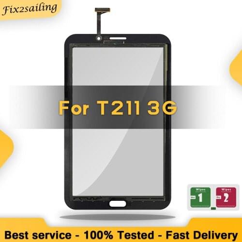 100% New Touch 7" For Samsung Galaxy Tab 3 SM-T211 SM T211 Touch Screen Digitizer Glass Panel Sensor Tablet Replacement