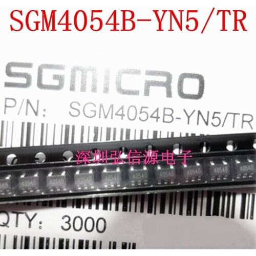 500PCS/LOT New SGM4054B-YN5/TR SOT23-5 Lithium Battery Charging IC Power Chip