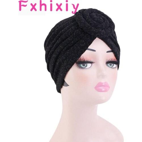 New Style Bright Silk Coil Flower Headscarf Hat Vortex Knotted Cap India Hair Accessories African Turban Headwrap Muslim Hijabs