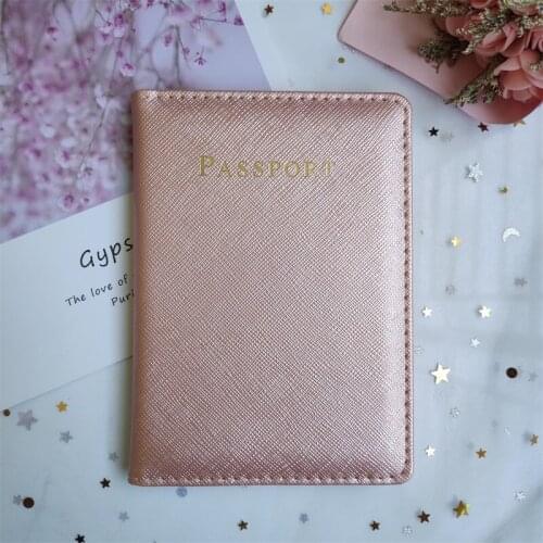 Solid Multifunctional Worldwide PU Leather Passport Cover Unisex Travel Document Cover for Passport Case