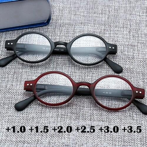 Reading Glasses Unisex Retro Round Frame Metal Glasses Flexible Fashion Ultralight HD Reader Eyewear Diopter +1.0~3.5 wholesale
